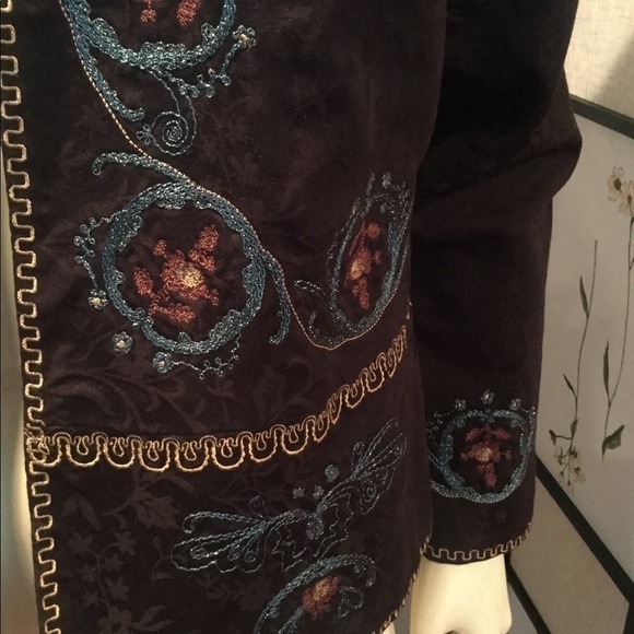 Coldwater Creek Open Embroidered Jacket - Picture 6 of 9